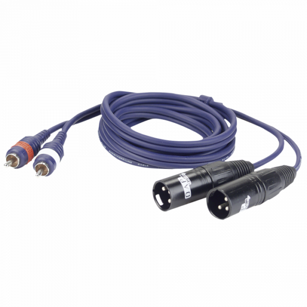 DAP Audio FL26 2 RCA male L/R To 2 XLR/M 3P