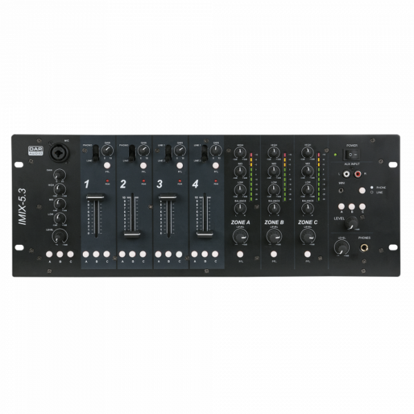 Dap Audio IMIX-5.3  3 Zone Control Mixer