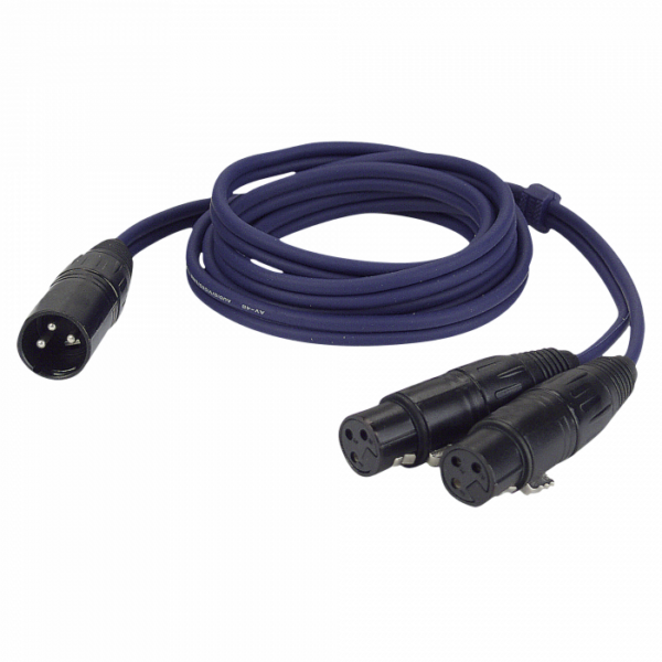 DAP Audio 1.5M XLR M/2 XLR F Cable