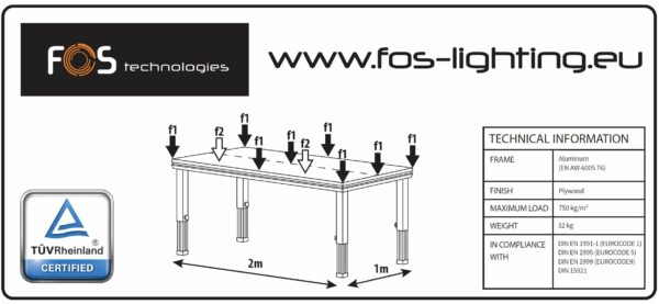 FOS Technologies FS-750H-2X1 Professional Stages Decks - Image 4